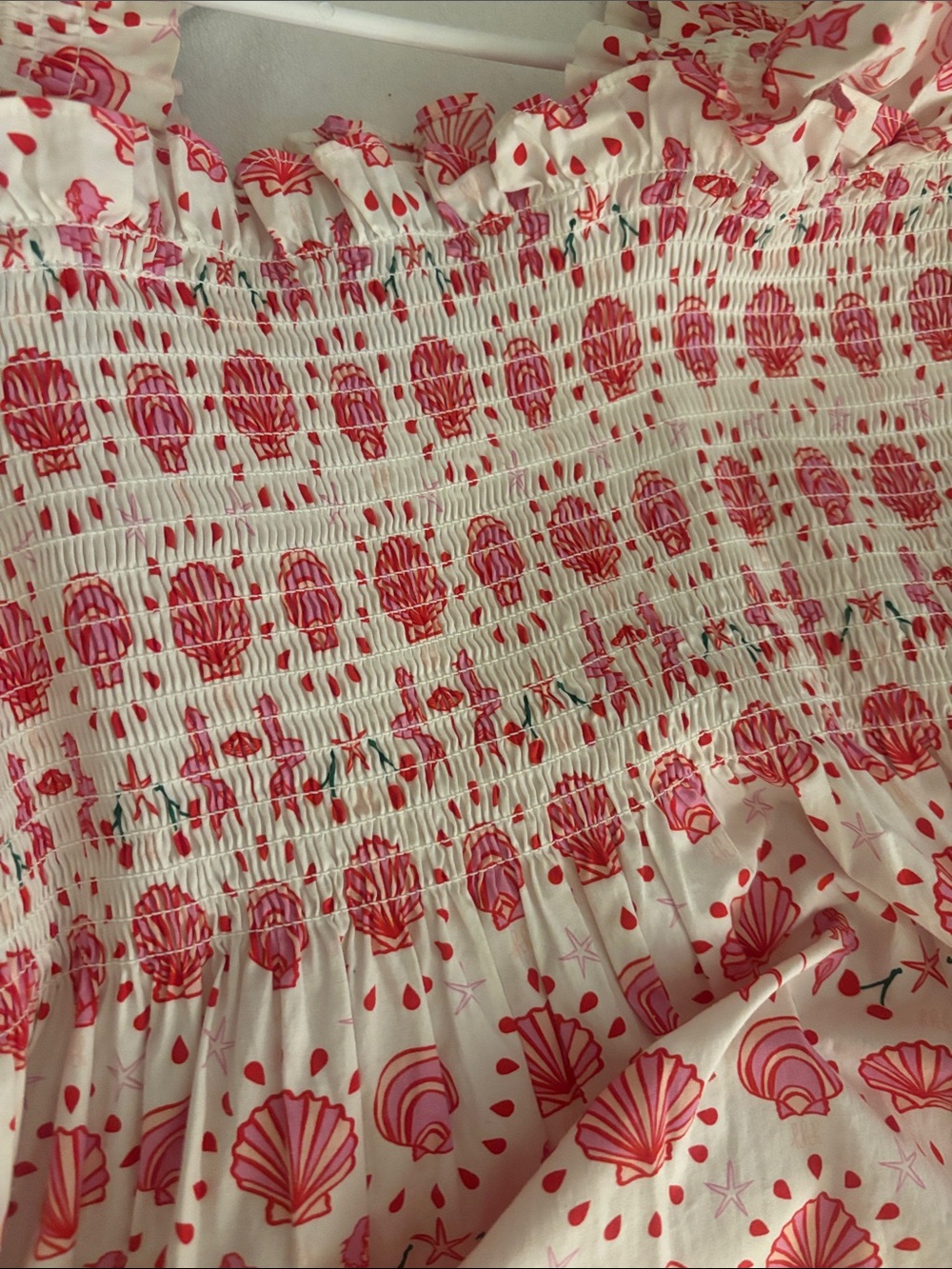 Hill House Ellie Nap dress Pink Shell-Print - Picture 4 of 4